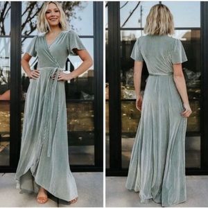 Baltic Born Andi Ribbed Wrap Dress